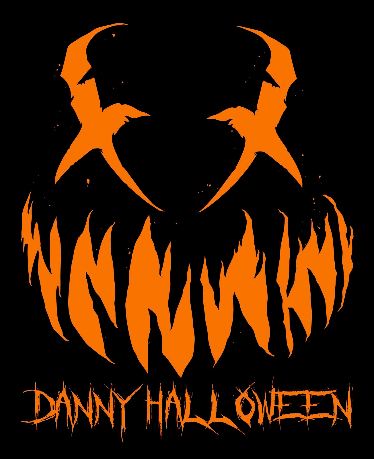 Danny Halloween Orange Logo Towel